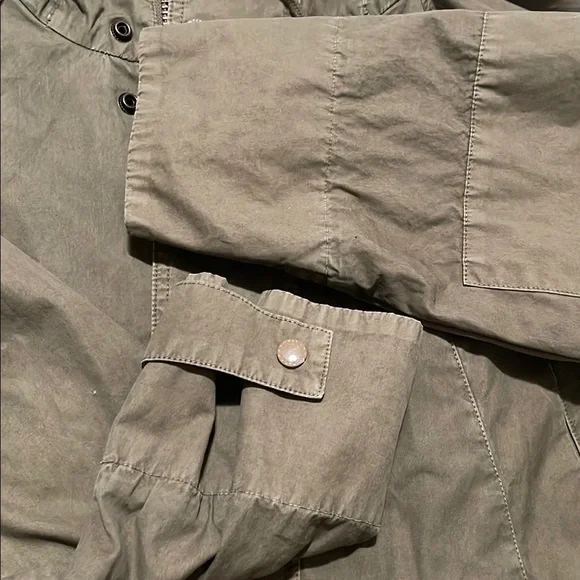 Barbour engineered garments Tan Military Field Jacket with Epaulettes - Picture 9 of 13